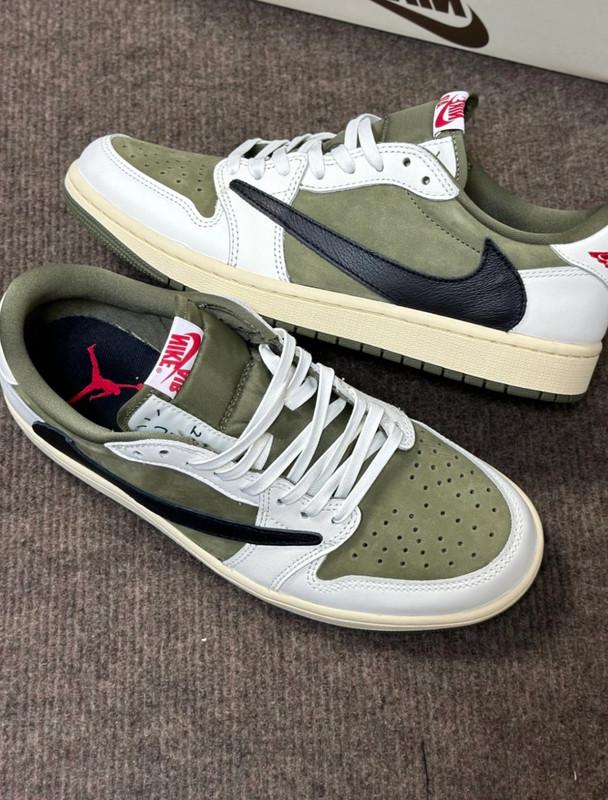 Size 9.5 - Travis Scott X Air Jordan 1 Retro OG SP Low Reverse Olive / Medium Olive