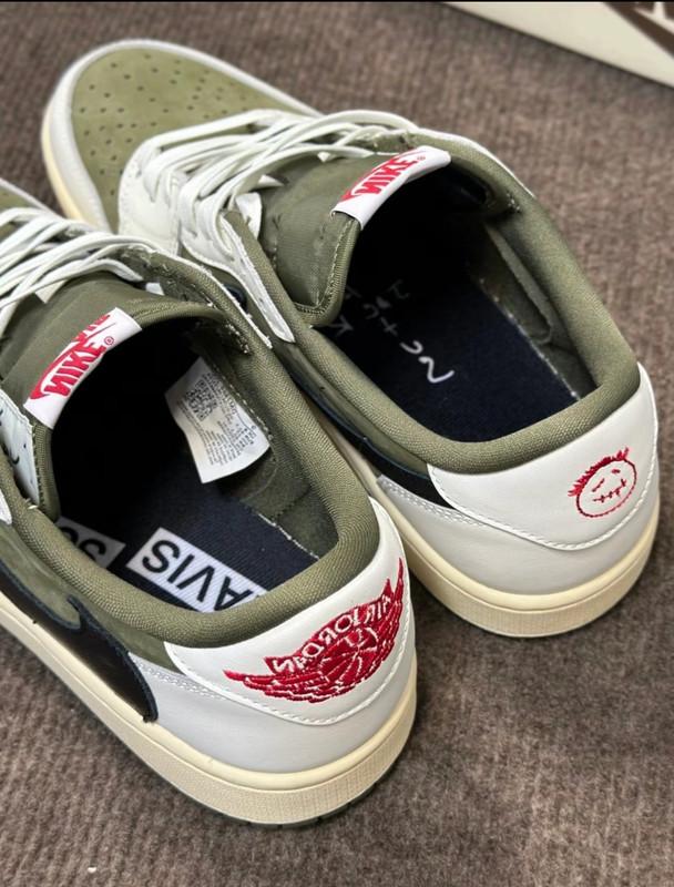 Size 9.5 - Travis Scott X Air Jordan 1 Retro OG SP Low Reverse Olive / Medium Olive
