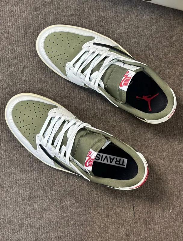 Size 9.5 - Travis Scott X Air Jordan 1 Retro OG SP Low Reverse Olive / Medium Olive