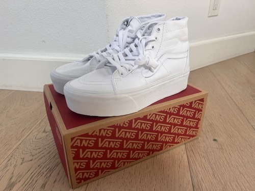 Size 9.5 - VANS Sk8- Tapered Stackform High True White