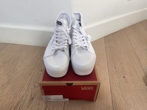 Size 9.5 - VANS Sk8- Tapered Stackform High True White
