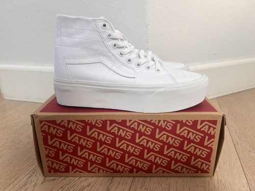 Size 9.5 - VANS Sk8- Tapered Stackform High True White