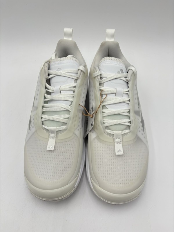Size 9 - Adidas Avacourt White Silver Metallic W