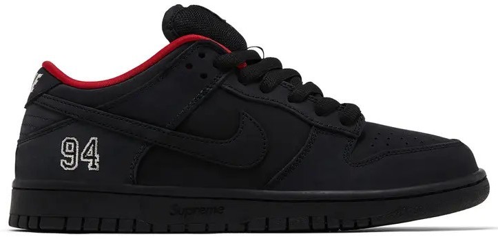 Size 9 - Nike Supreme x Dunk SB Low Black