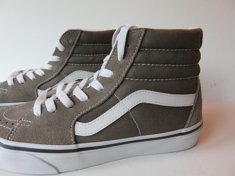 Sk-8 High Top Van's Gray Mens 7/Womens 8.5 Mint/Worn Little Skate Skateboarding