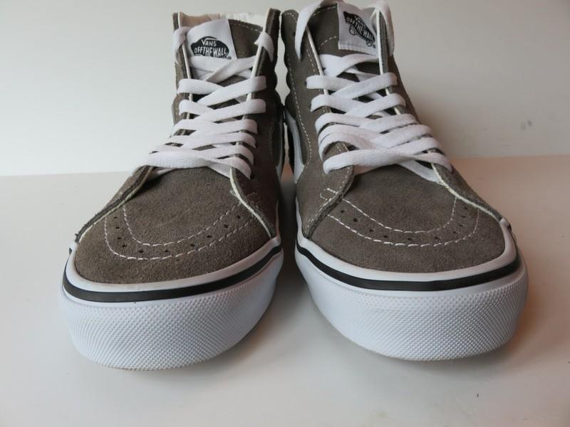 Sk-8 High Top Van's Gray Mens 7/Womens 8.5 Mint/Worn Little Skate Skateboarding