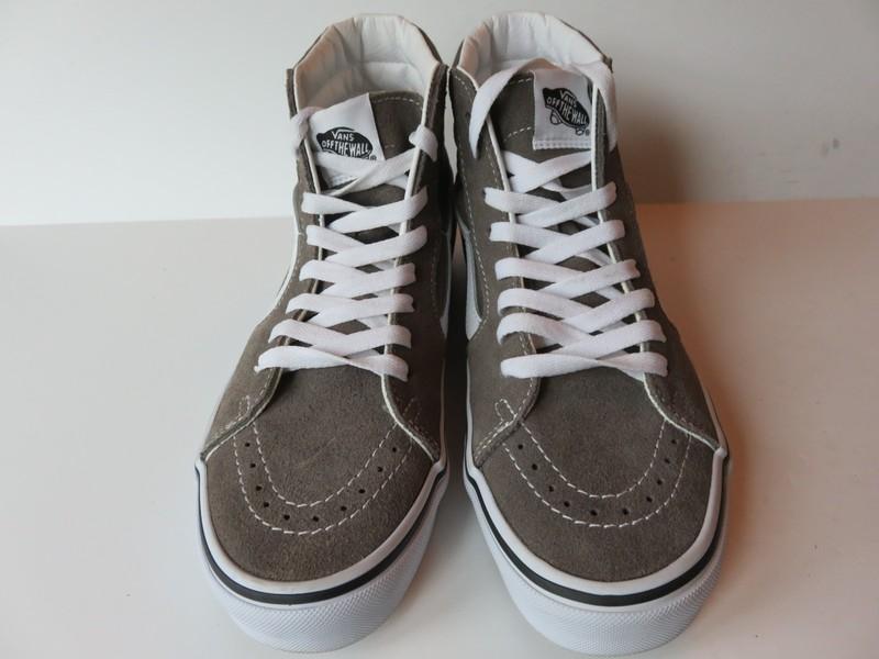 Sk-8 High Top Van's Gray Mens 7/Womens 8.5 Mint/Worn Little Skate Skateboarding
