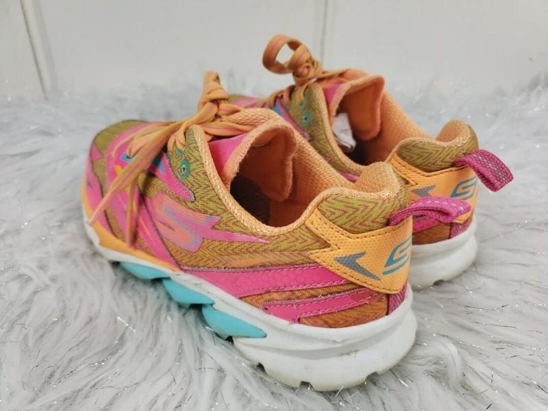 SKECHERS 80653L Go Run 4 Running Sneaker Big Girl's Shoes Size 2