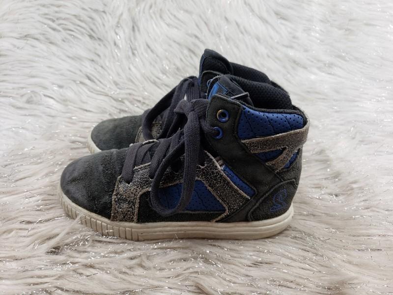 SKECHERS 91493N Black Blue Casual Sneakers Little Kids Size US 9 EUR 25.5