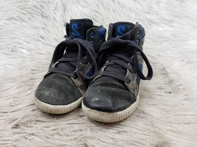 SKECHERS 91493N Black Blue Casual Sneakers Little Kids Size US 9 EUR 25.5