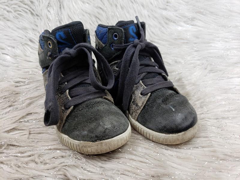 SKECHERS 91493N Black Blue Casual Sneakers Little Kids Size US 9 EUR 25.5