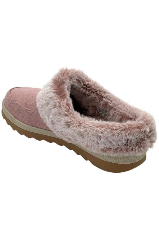 Skechers Bobs Cozy Chill Vegan Cozy Lined Slippers Rose