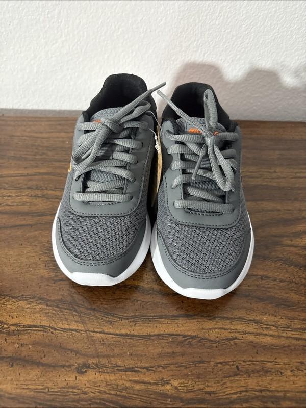Skechers Bounder - Drezic Kids' Running Shoes Size 12 Charcoal/orange