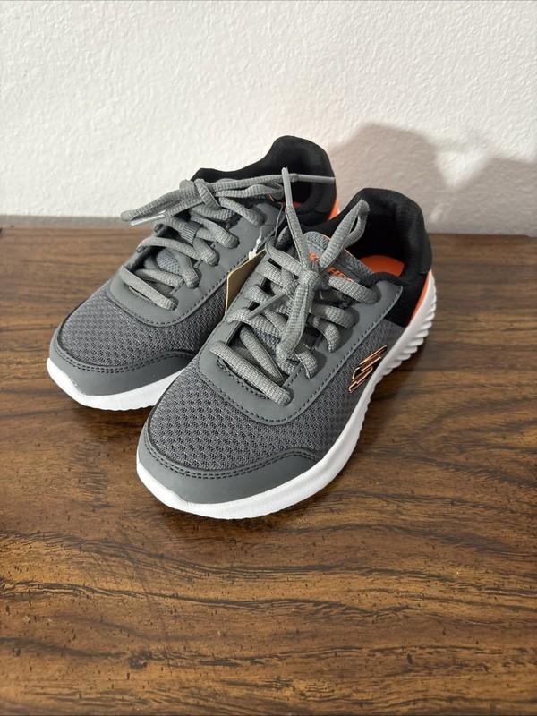 Skechers Bounder - Drezic Kids' Running Shoes Size 12 Charcoal/orange