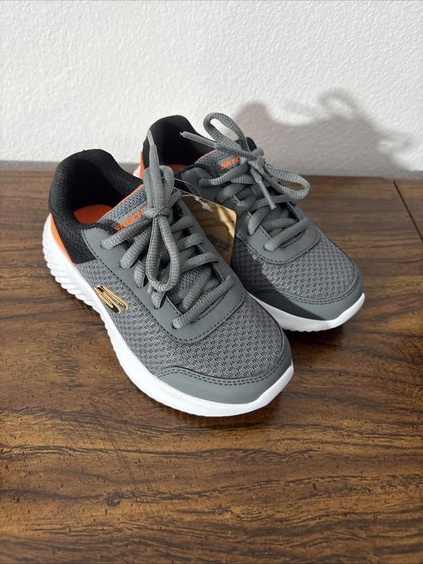 Skechers Bounder - Drezic Kids' Running Shoes Size 12 Charcoal/orange