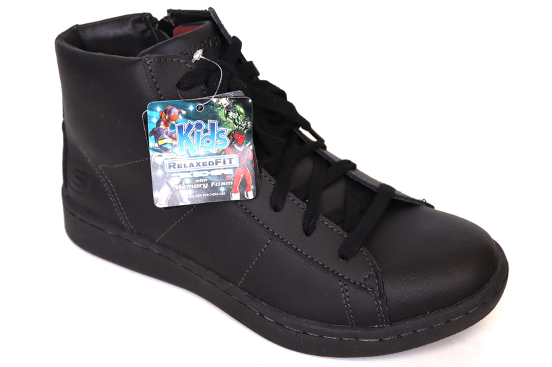 Skechers Boys' Outgo High Top Black/Black Size 6 M