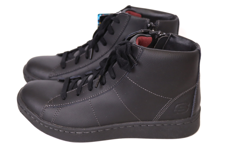 Skechers Boys' Outgo High Top Black/Black Size 6 M