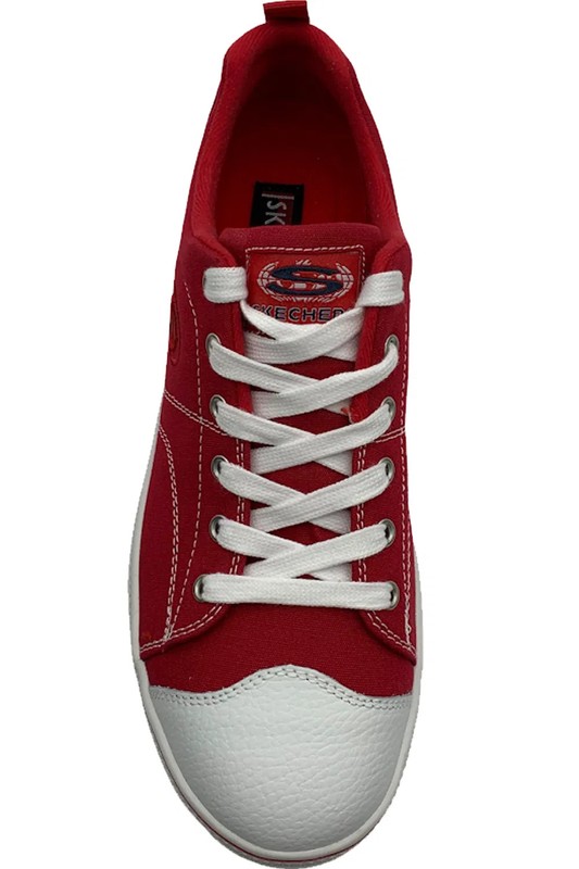 Skechers Canvas Lace-Up Sneakers Roadies True Red