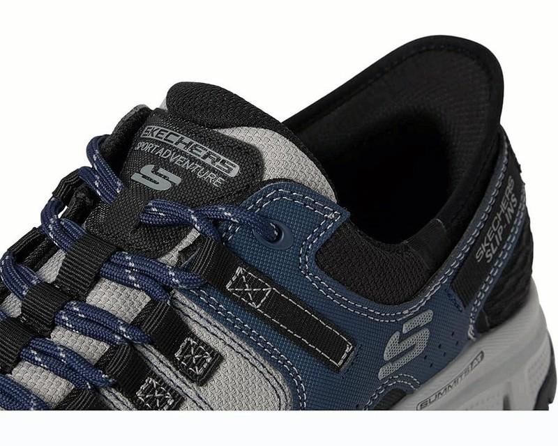 Skechers For Men Summits AT Hands Free Slip-In Grey/Navy Medium Size