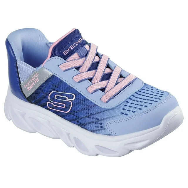Skechers Girls Hands Free Swift Fit Flex Glide Sneaker Size 2 Blue