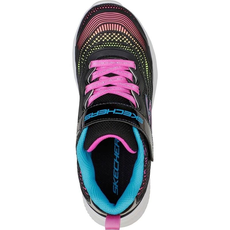 Skechers Girls Jumpsters 302433L Black Running Shoes Sneakers Size 13