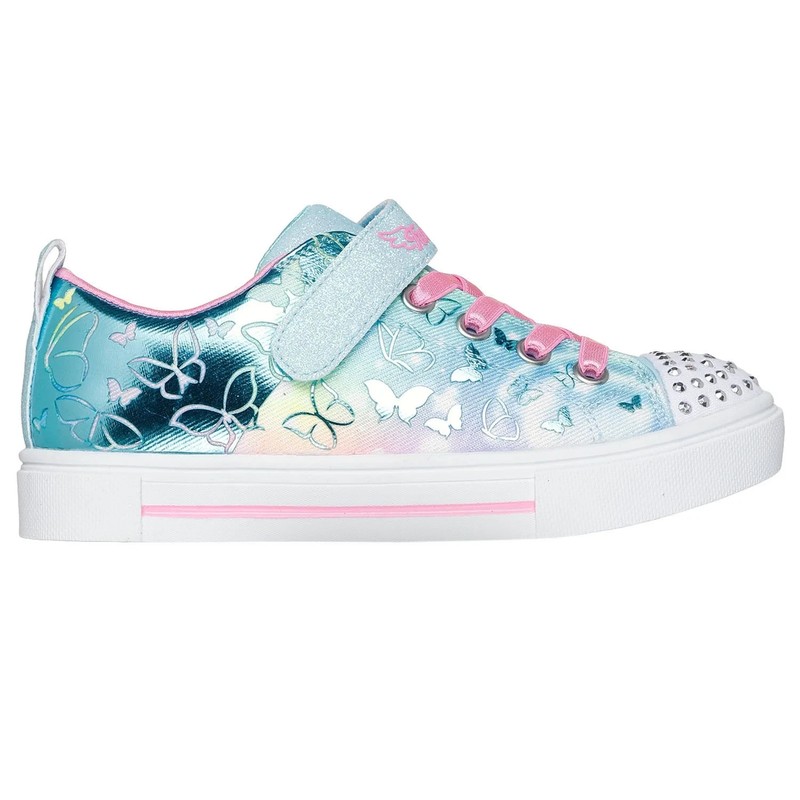 Skechers Girls Twinkle Toes Light-Up Sneaker Size 12