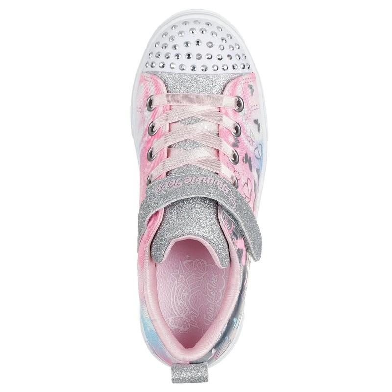 Skechers Girls Twinkle Toes Light-Up Sneaker Size 13