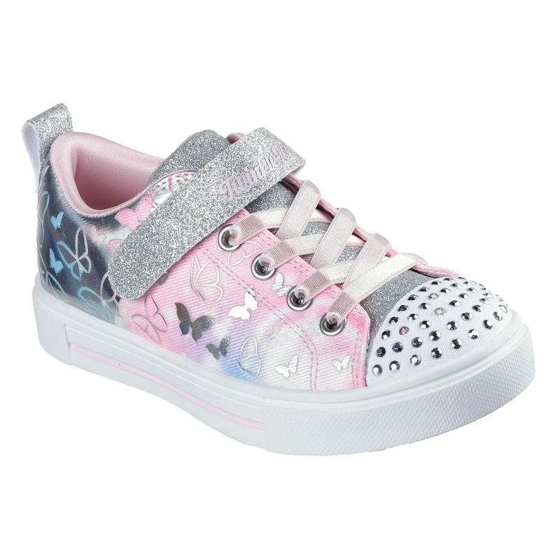 Skechers Girls Twinkle Toes Light-Up Sneaker Size 13