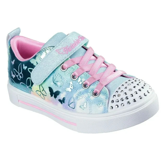Skechers Girls Twinkle Toes Light-Up Sneaker Size 12