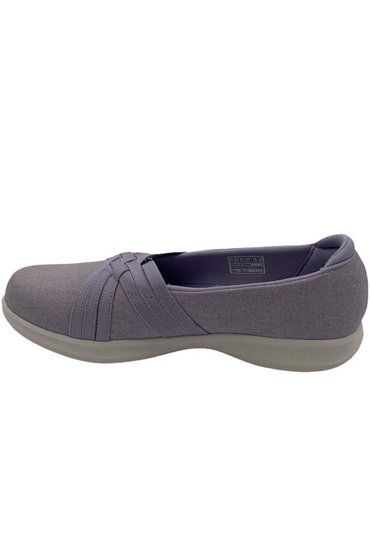 Skechers GOwalk Vegan Washable Canvas Slip-Ons Summer Love Lilac