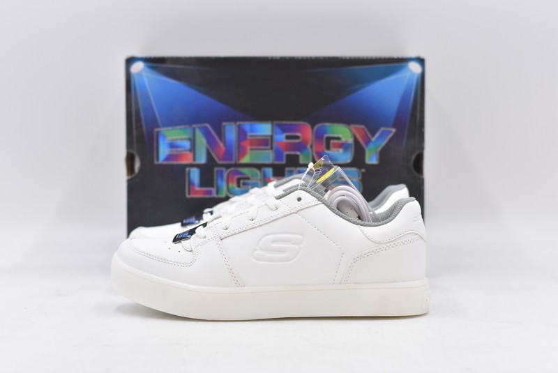 Skechers Kids Boys Energy Lights Elate Sneaker 6.5 M US Big Kid White