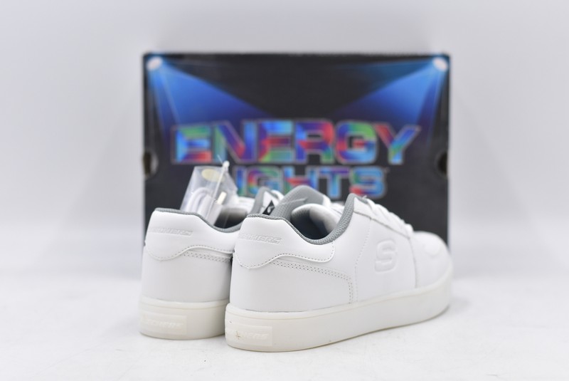 Skechers Kids Boys Energy Lights Elate Sneaker 6.5 M US Big Kid White