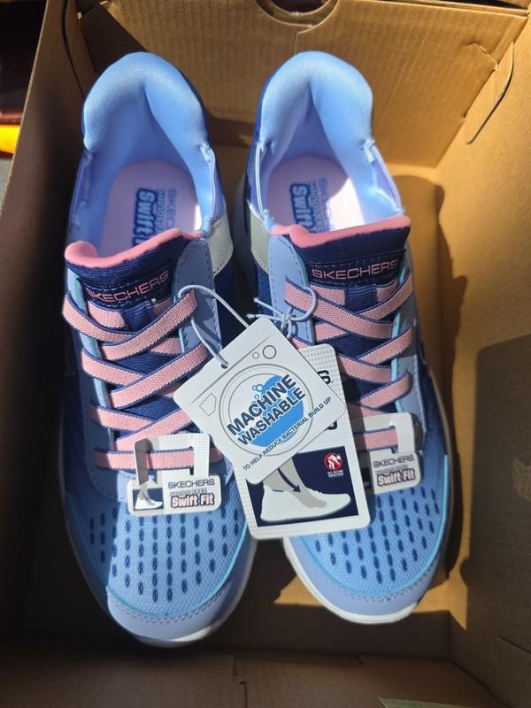 Skechers Kids' Swift Fit Sneaker Navy/Multi Size 13