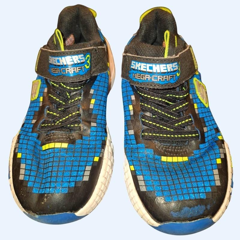 Skechers Mega-Craft Boys Athletic Sneakers With Pixelated Design Size 12