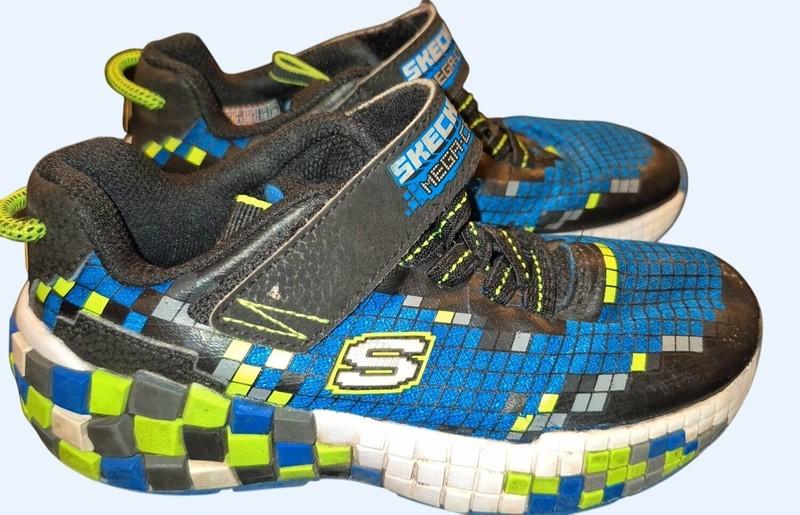 Skechers Mega-Craft Boys Athletic Sneakers With Pixelated Design Size 12