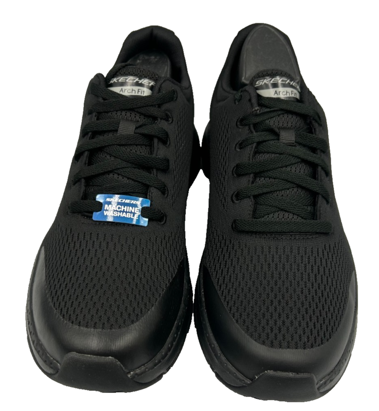 Skechers Men's Arch Fit Oxford Comfort Lace Up Walking Shoes Black Size:9 72H