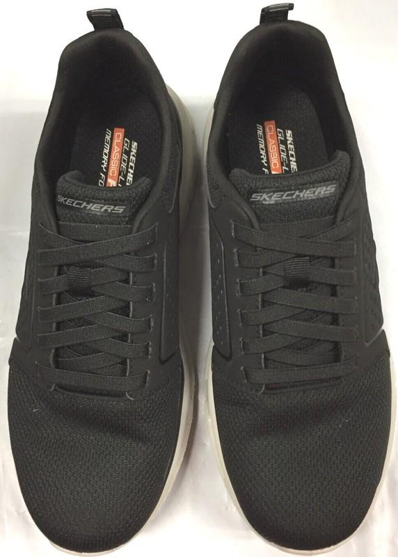 Skechers Men's Glide Lite Pacer Shoes - Black Choose Size