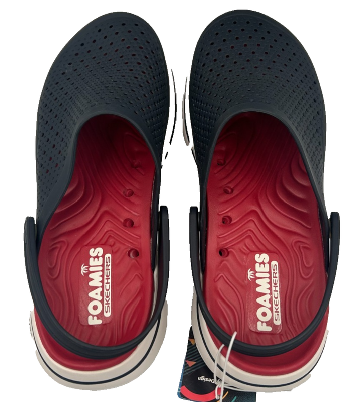 Skechers Men's Go Walk 5 Astonished Slip On Comfort Clogs Blue/Red Size:9 151A