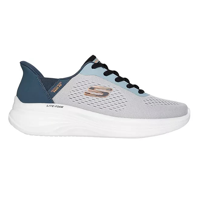 Skechers Men's Hands Free Swift Fit Lite-Foam Sneaker Size 9 Grey