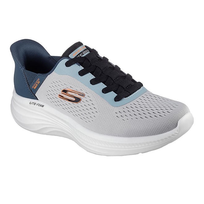 Skechers Men's Hands Free Swift Fit Lite-Foam Sneaker Size 9 Grey