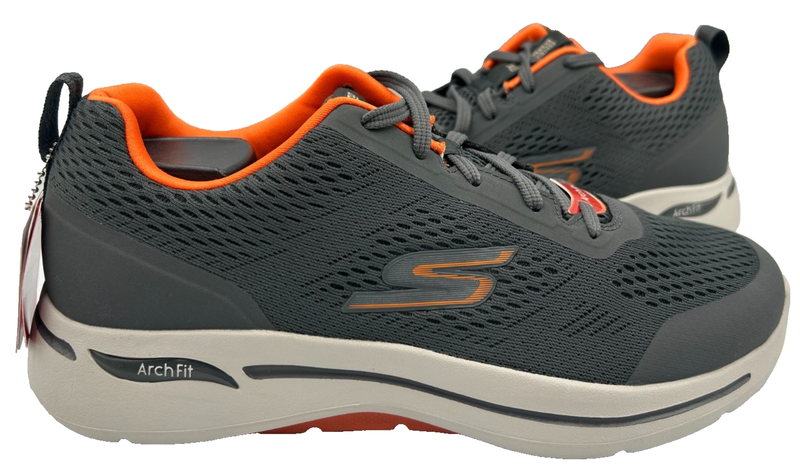 Skechers Men's Summits Key Arch Fit Lace Up Shoes Charcoal EX WIDE Size:9 142T
