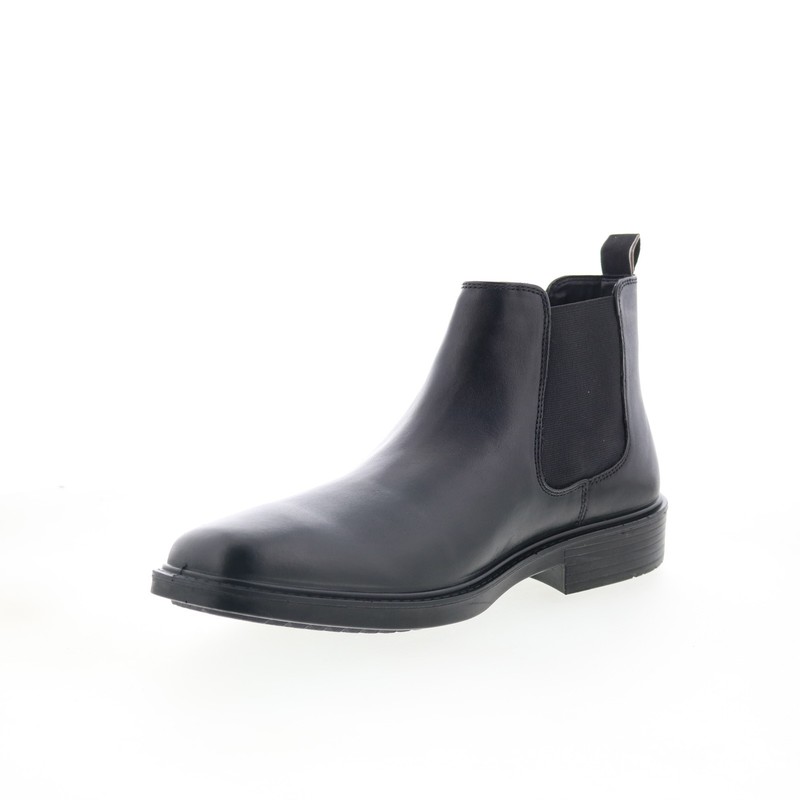 Skechers Miller Boris 205072 Mens Black Leather Slip On Chelsea Boots