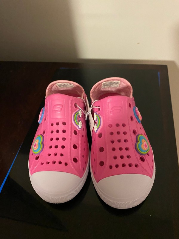 Skechers Pink Foamies Slip On Shoes Size 8