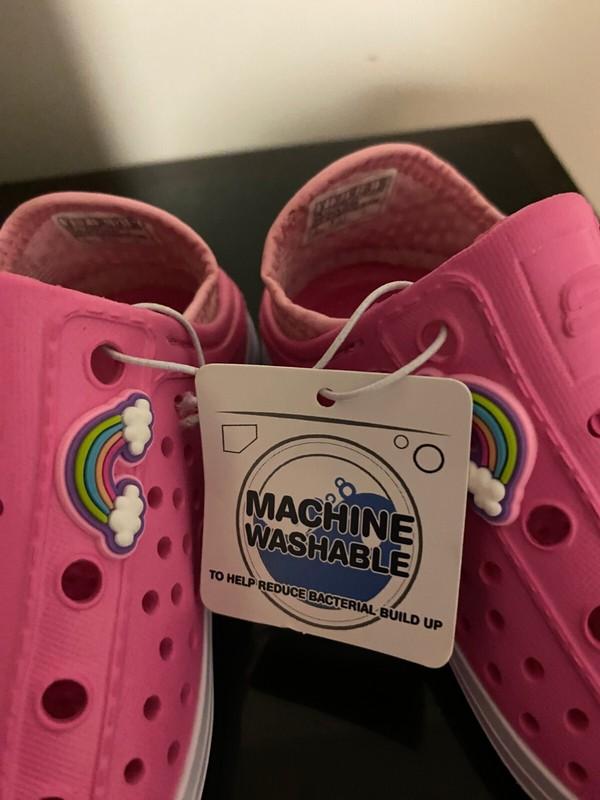 Skechers Pink Foamies Slip On Shoes Size 8