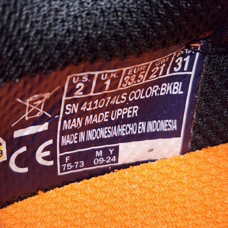 Skechers S Lights Boys Light-Up Sneakers – Size 2 Black/Blue NWT