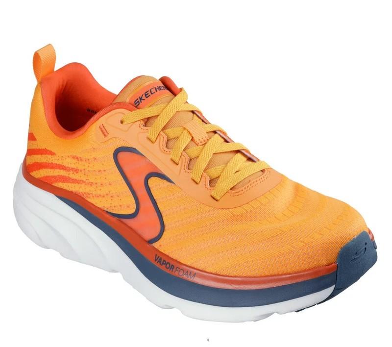 Skechers Shoes Men's Orange Memory Foam Cushion D'lux Fitness Relaxed Fit 233062