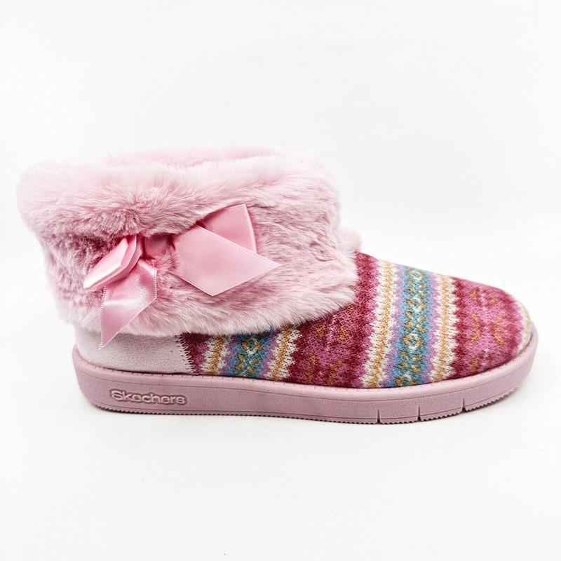 Skechers Sleepy Slides Cozy Dreaming Pink Girls Size 4 Ankle Boots