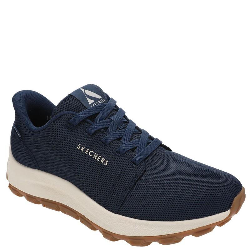 Skechers Slip Ins Men Shoes Comfort Casual Navy Air Cool Soft Memory Foam 183279