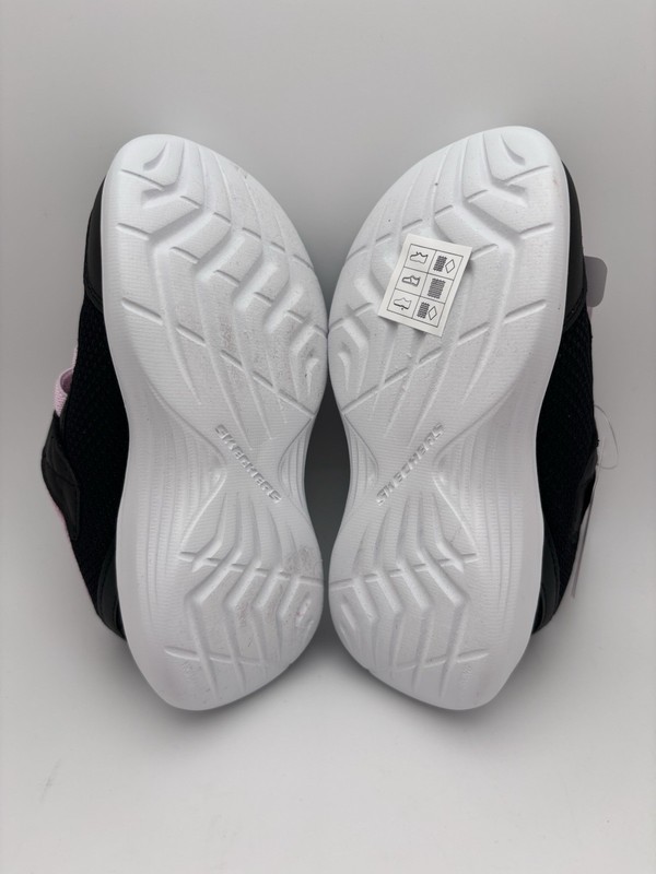 Skechers Toddlers Reset Achieved Hook & Loop Sneakers Black/Pink Size 7