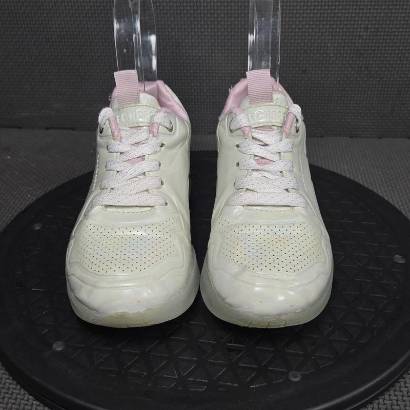 Skechers Uno Ice Prism Luxe Shoes Toddler Sz 13 Gray Pink Lace Up Sneakers